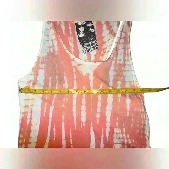 Young Fabulous & Broke Dip-die  Crew Neck Hippie Dopamine  Sleeves  Boho size S - Picture 5 of 8